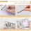 A6 PU Leather Budget Binder Marble Pattern Includes Stickers & Ruler 6