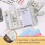 A6 PU Leather Budget Binder Marble Pattern Includes Stickers & Ruler 4