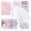 A6 PU Leather Budget Binder Marble Pattern Includes Stickers & Ruler 3