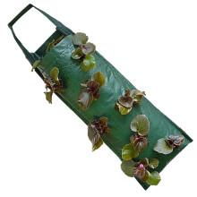 Hanging Strawberry Grow Bag 8Hole Upside Down Planter for Tomatoes Potatoes Vegetables Green