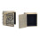 Exquisite Metal Baby Tooth Keepsake Box 4x4x2cm Engraved Pattern 5