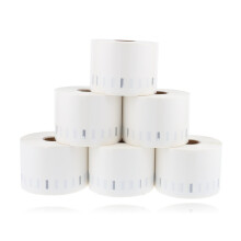 Thermal Labels 1000 Labels x 6 Rolls  6000 Labels Compatible with Dymo Label Writer 11354 57 mm x 32 mm White Pack of 6