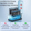 Action Camera Battery Charger with Fast USBC Charging, 3 Slot Compact Storage Case for GoPro 3