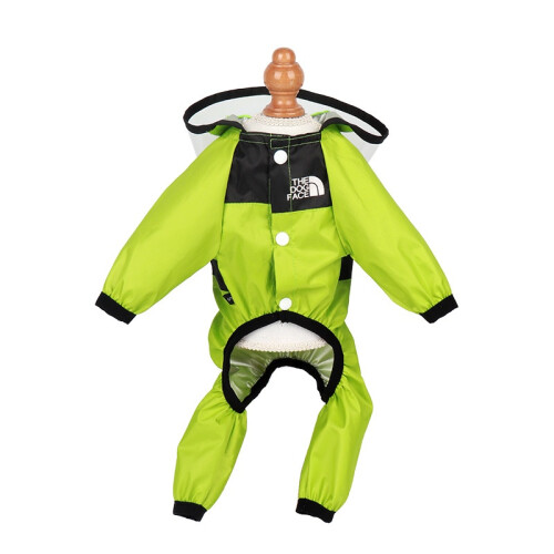 (Grün, 4XL) Hund Regenmantel Wasserdicht 1