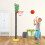 Adjustable Frog Pattern Kids Basketball Set, 23.7cm Hoop, Plastic 4