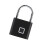 Waterproof Thumbprint Padlock 0.5s Unlock Black Holds 10 Prints USB 1