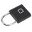 Waterproof Thumbprint Padlock 0.5s Unlock Black Holds 10 Prints USB 8