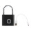 Waterproof Thumbprint Padlock 0.5s Unlock Black Holds 10 Prints USB 2