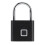 Waterproof Thumbprint Padlock 0.5s Unlock Black Holds 10 Prints USB 9