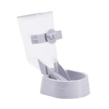 1PC Hanging Pet Bowl Automatic Dog Cat Food Feeder Gray Space Saving Design Easy To Clean Non Tipping Bowl