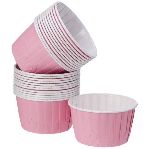 Love Baking Cups, Pink, Pack of 24