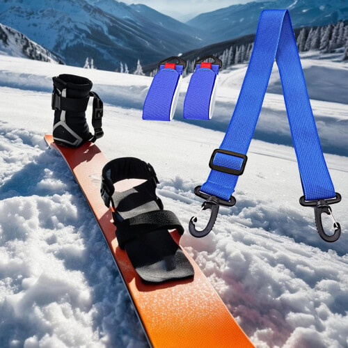 Snowboard Boot Carrying Strap Adjustable Support Strap Universal Fit For Snowboard Boots Ski Boots Ice Skates 2