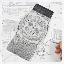 Compact Flight Ruler for Aviation Professionals Reliable Measuring Tool for Training and Projects