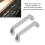 Aluminium Alloy Cupboard Handle Pull 180mm Hole Spacing Silver Finish 4