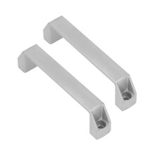 Aluminium Alloy Cupboard Handle Pull 180mm Hole Spacing Silver Finish