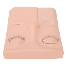 PVC Pink Lash Mannequin Head for Lash & Makeup Practice, 127x104x30mm