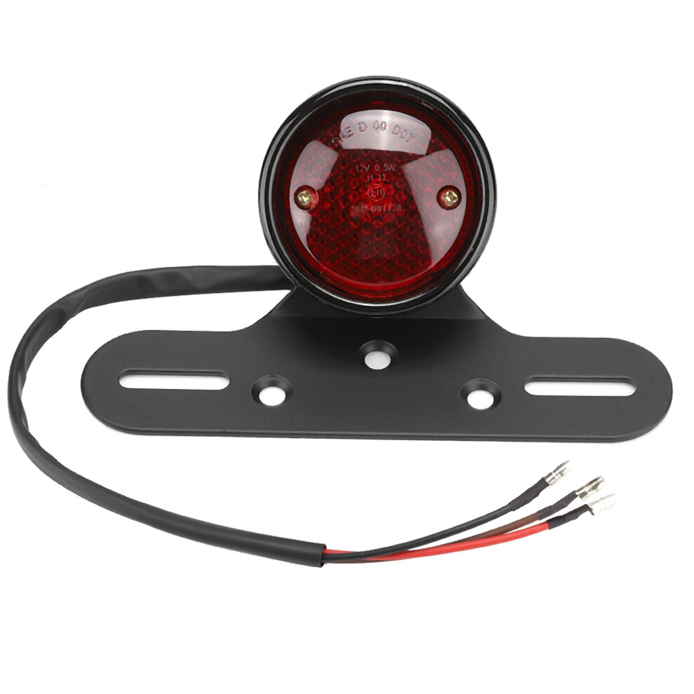 Easy Installation License Plate Super Bright Bulb 12V Dc Powered Weatherproof Design Rear Brake Universal Motorcycle Light 9433291106549