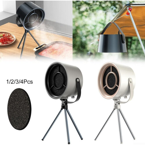 Compact range hood,  for outdoor grilling, with 3 speed options and easy filter replacement (2). 1