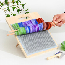 Wool Blending Board with Carding Brush and Drum Carder for Fiber Prep and Spinning