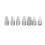 12 Pcs Steel Drain Plug Key Socket Set for Engine, Gearbox & Axle 7