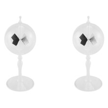 2Stück 20,5 cm Glas Windmühle Solarbetriebene Crookes Radiometer Lichtmühle / Pädagogische Lehr Studie Werkzeug / Büro Dekoration