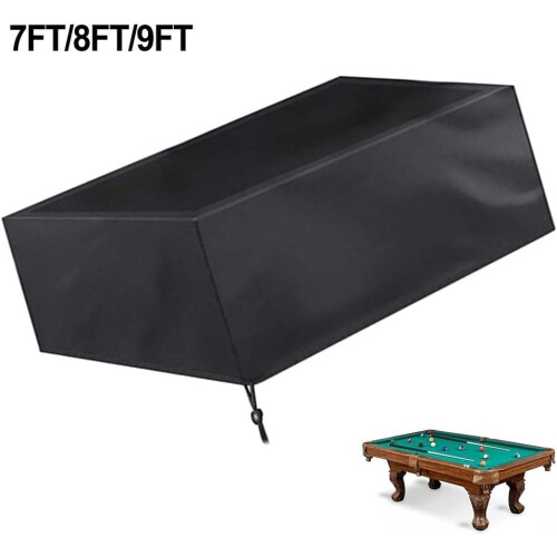Pool Table Cover 210D Waterproof, Fits 9Foot Tables, FullTable Coverage for Pool Tables 2