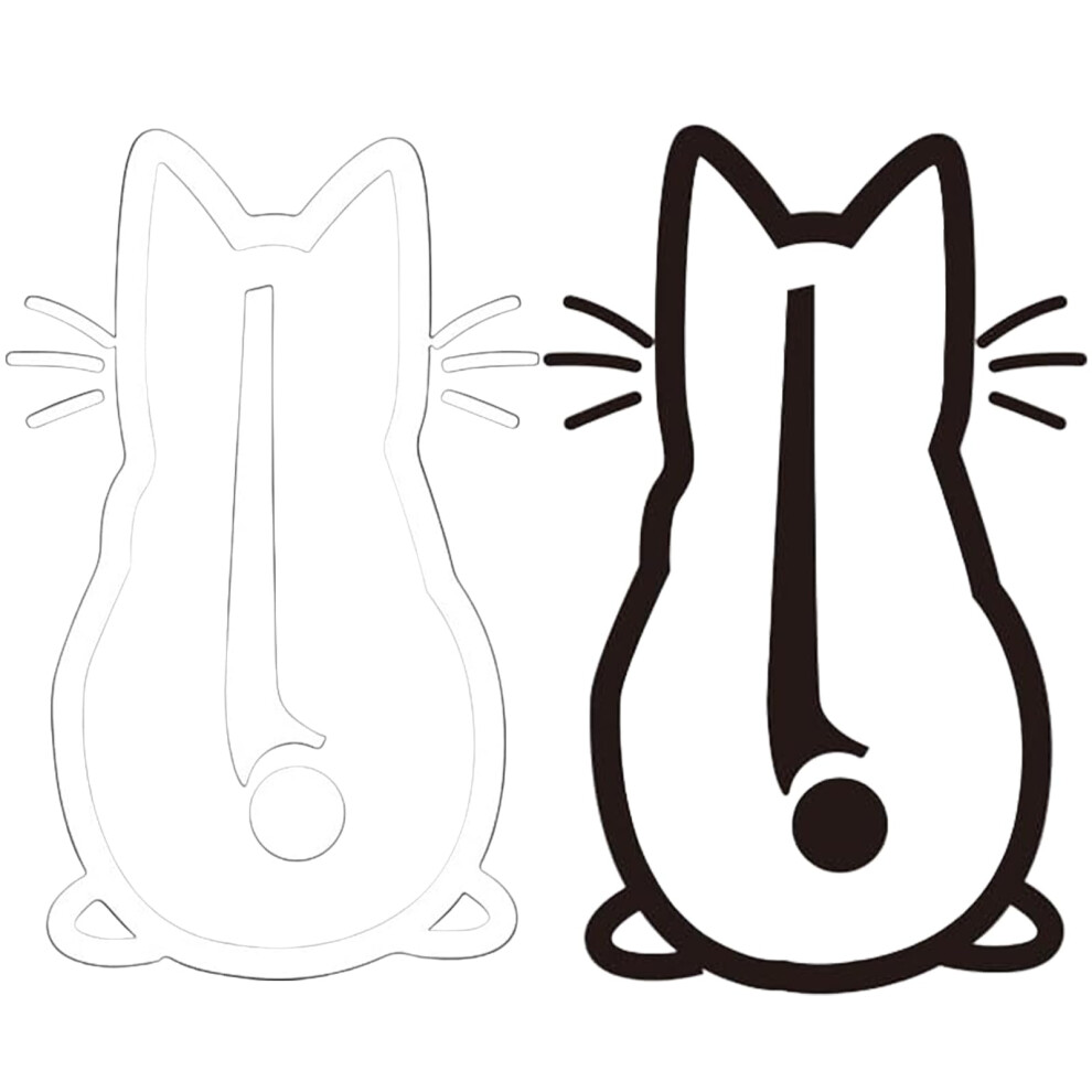 Cat Wiper Sticker, Reflective Windscreen Wiper Sticker, Funny Cartoon Kitten Tail Car Sticker Ref: 2519 9347817962499