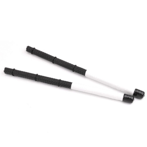 2Pcs Cajon Brush Telescoping Drum Brushes Nylon Sticks Percussion for Jazz Stick Drum Musical 2