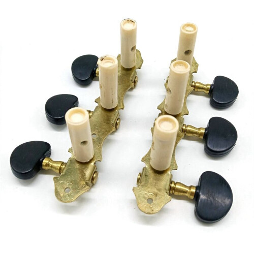 3X Left Right Classical Guitar String Tuning Pegs Machine Heads Tuners Keys 3L3R Professional Guitar Accessories,Black 2