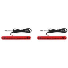 2X 24 LED 12V Car Additional Brake Light High Mount Third 3Rd Brake Stop Tail Light Lamp Red
