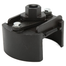 Adjustable Carbon Steel Oil Filter Wrench 80-105mm for 1/2in Ratchet