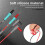 2X Multimeter Test Leads Silicone  1000V 20A Needle-Tip Probe Tester Multimeter Cable 3