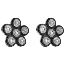 2X Replacement Shaver for Bald Men, 6 Heads Beard Hair Replacement Blade, Easy to Clean Electric Shaver