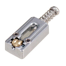 12 Piezas Puente de Guitarra de Metal Sillín Bola Rodillo Cuerda Trémolo Puente Sillines para Piezas de Repuesto de Guitarra Eléctrica, Plateado