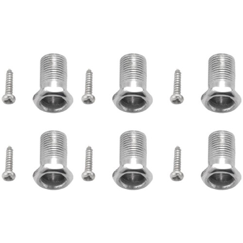 30 Pieces Silver Acoustic Guitar Machine Heads Knobs Guitar String Tuning Peg Tuner(15 for Left + 15 for Right) 2