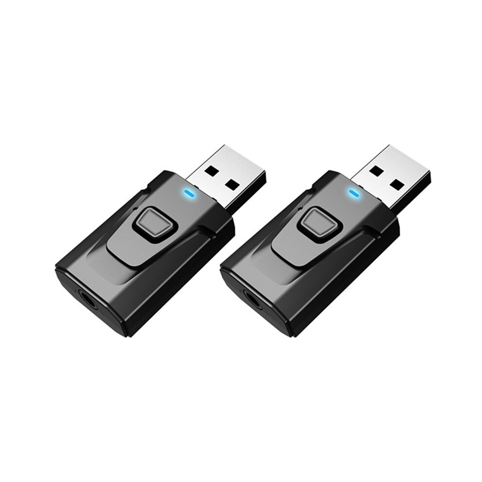 2X 4 In 1 Usb Transmitter Receiver With Mic Handsfree Calling 3.5Mm Aux Rca Stereo Wireless Audio Adapter 6032784185806