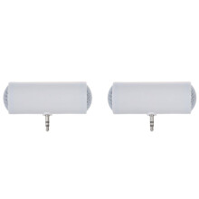 2 Pcs 3.5Mm  Portable Stereo Speaker for   Mp3