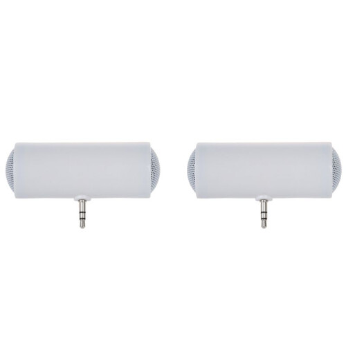 2 Pcs 3.5Mm  Portable Stereo Speaker for   Mp3