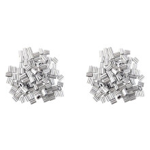 200Pcs Aluminum Crimping Loop Sleeve for 3mm Diameter Wire Rope and Cable
