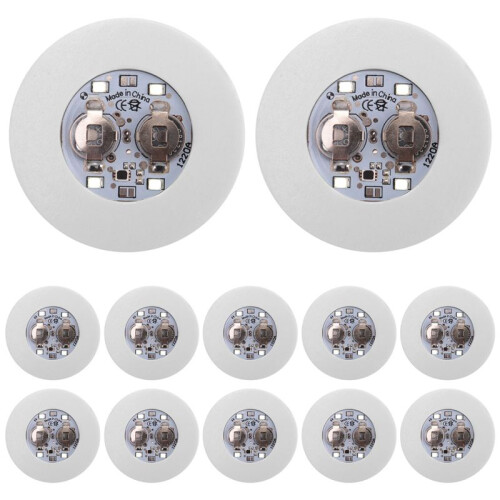 LED Coaster,60 Pack Light  Coasters,LED Bottle Lights,LED Sticker Coaster Discs Light  for Flash Light  Cup 1