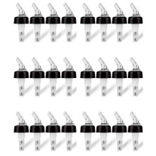 24 Pcs 1Oz Automatic Measured Bottle Pourer - Spirit Measure Pourer Drinks Wine Cocktail Dispenser Home Bar Tools
