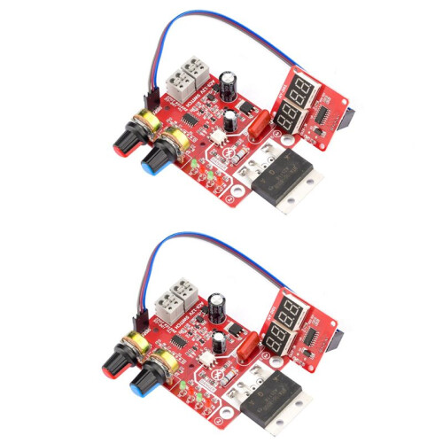 2X Digital Spot Welding Machine  Control Display Spot  AC 110V 220V to 9V Transformer Controller Board 100A