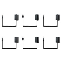 6X USB Ladekabel NP-FW50 Dummy Batterie Feder Kabel für  A7 A7R A7S A7M A7II A7S2 A7M2 A7R2 A6500 A6300  Koppler