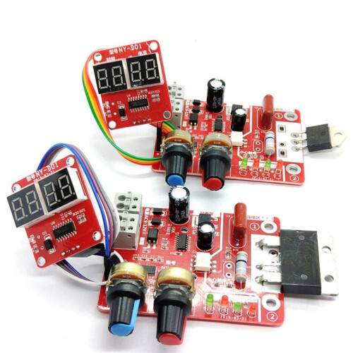 2X Digital Spot Welding Machine  Control Display Spot  AC 110V 220V to 9V Transformer Controller Board 100A 2