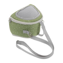 Little Pet CrossPack Carry Bag for Rats, Rabbit Carrier, Rattan, Olive Green