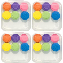 Gonggi Korean Game, 12/24 Pieces Gonggi Traditional Korean Game, Gonggi Jack Stones, Gonggi Game with Case, Classic Gonggi Stones for Children 4 Sets