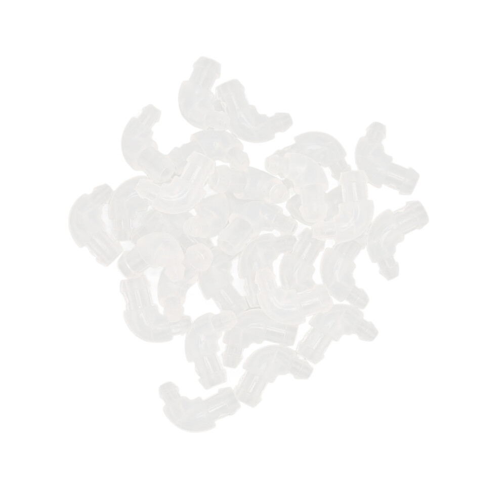30pcs Plastic Tube Connector for BTE Hearing Amplifiers Replacement Accessories