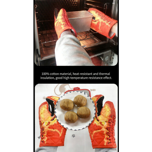 Crab Claw Oven Mitts | 100% Cotton Heat Resistant 1
