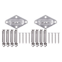 Heavy Duty Wall Mount For Indoor Outdoor, Stainless Steel, Wide Application (Tie Boats, Hoist Swing, Chair, Hammock), Rustproof, Long Term