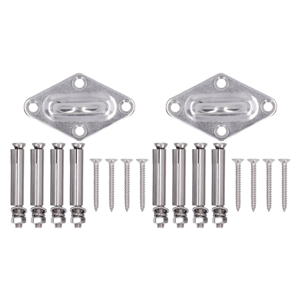 Heavy Duty Wall Mount For Indoor Outdoor, Stainless Steel, Wide Application (Tie Boats, Hoist Swing, Chair, Hammock), Rustproof, Long Term 9138057328714